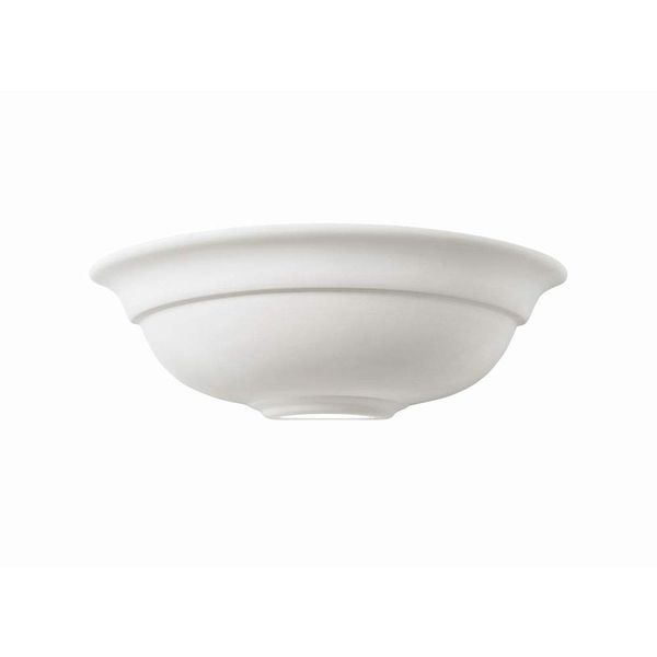 Hila Modern Decorative Paintable Semi Circle E27 LED Compatible Dimmable Hallway Lounge Wall Uplighter
