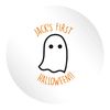 Flox Creative 24 45mm Matt Circle Stickers First Halloween Ghost