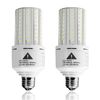 ZP 2-Pack Led Light Bulb 400W Equivalent 6250 Lumen 5000k Cool Daylight White E26/E27 Medium Base 50W Led Corn Light for Outdoor Indoor Lamp Area Garage Warehouse Workshop Street Backyard New Upgrade
