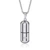Titanium Pill Case, Nitro Case, Portable, Medicine Case, Fully Waterproof, Capsule Supplement, Storage, Medicine Holder, Small Items, Keychain, Pendant, Necklace, Compact, Rustproof, Stylish, Gift