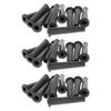 Utoolmart 30 Pcs Cord Boot Protector Cable Sleeve Hose, Rubber Flex Strain Relief Protector, 82mm/3.23" Length, Black