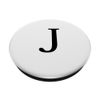 J Initial Black And White Monogram Letter PopSockets Adhesive PopGrip