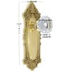 Vintage Victorian Style Backplate 2700-PB Solid Brass