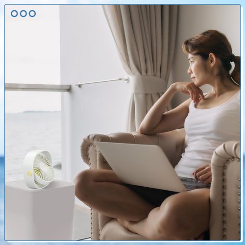 Rossesay 1 Pcs Cruise Ship Approved Travel Fan USB Portable Cruise Ship Essentials Small Desk Fan for Office Bedroom Home Sleeping Desktop Camping