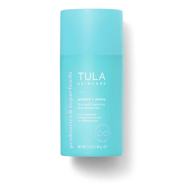 TULA Skin Care Protect + Plump Firming & Hydrating Face Moisturizer | Skincare-First, Daily Ageless Moisturizer, Minizimes the Look of Wrinkles & Fine Lines | 1.6 oz.