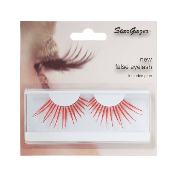 Stargazer Reusable False Eyelashes Red and Diamonte #58