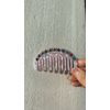 French-style retro acetate small comb with colored crystals,