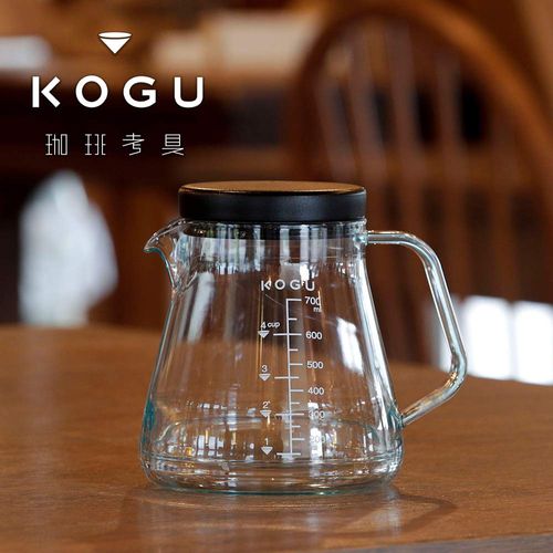 KOGU Shimomura Co., Ltd. Break Resistant Coffee Server, 23.7 fl oz (700 ml), Made in Japan, Resin, Tritan, Dishwasher Safe, Microwave Safe, Lightweight, Graduated, Outdoor Gift, 41289