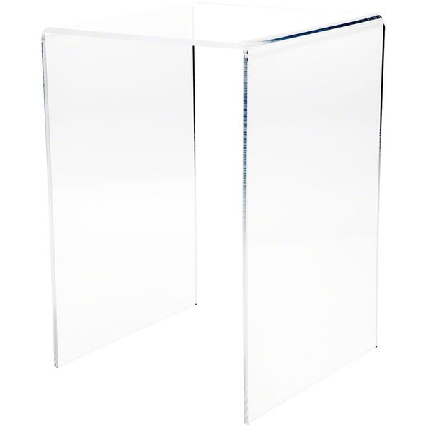 Plymor Clear Acrylic Vertical Square Display Riser, 13.5" H x 9" W x 9" D (1/4" thick)