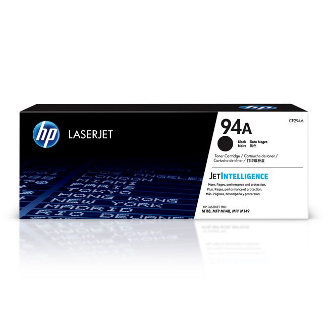 HP 94A Black Toner Cartridge | Works with HP LaserJet Pro M118 Series; HP LaserJet Pro MFP M148, M149 Series | CF294A