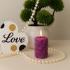 3D Rose Soy Wax Candle (Purple)
