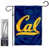 Cal Berkeley Golden Bears Garden Banner Flag with Flag Pole Stand Set
