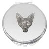 Fox Face Compact Mirror Handbag Gift With Free Engraving 140