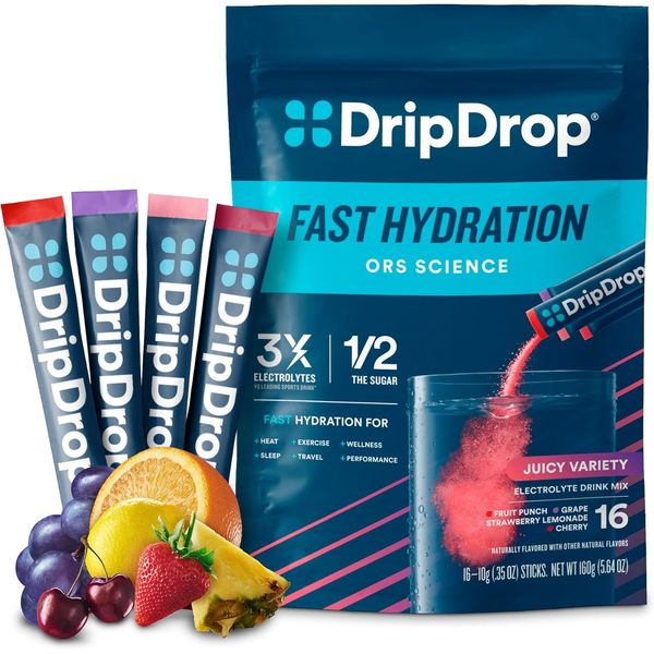 Hydration Packets - Juicy Variety Pack - Single Serve Electrolytes Powder Drink