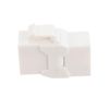 NavePoint CAT6A UTP Inline Keystone Coupler, 25 Pack, White