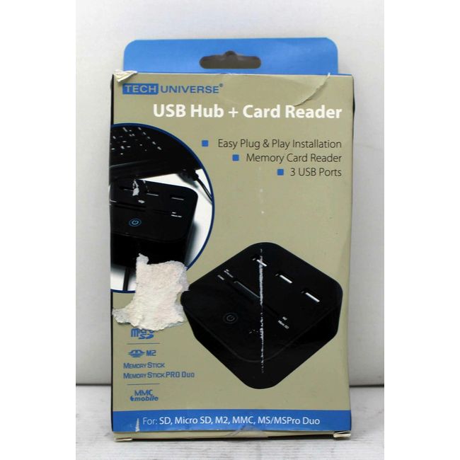Tech Universe USB Hub + Card Reader (See Description)