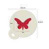 Butterfly Coffee Duster Shaker Template Stencil 8.5cm Washable and Reusable