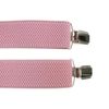 Olata Unisex fully adjustable Clip on Braces/Suspenders, 3.5cm - Light Pink