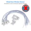 Sonew 10pcs NC Recessed Wired Door Window Sensor Magnetic Switch for Home Security Alarm System