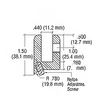 CRL SA62BS Brushed Stainless Glass Stop Fitting