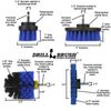 Boat Cleaning Drill Brush Attachment Set - Personal Watercraft Detailing
