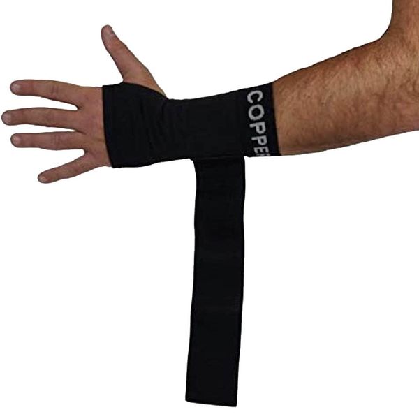 COPPER HEAL Long WRIST Brace compression Sleeve wraps Adjustable Bandage Right & Left Hands Strap Short Sleeves Wrap Recovery carpal tunnel wrist brace night support thumb