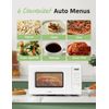 COMFEE CMO-C20M1WH Retro Microwave with 11 Power Levels, Fast Multi-Stage Cookin