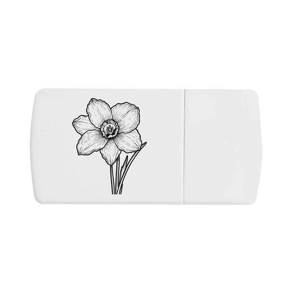 'Daffodil Flower' Pill Box with Tablet Splitter (PI00029281)