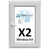 2 x Window Safety Glass kit Clears trapped Condensation Blown Double Glazing Window Unit.