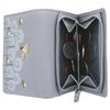 Mala Leather Moonflower Collection Small Leather Purse RFID Blocking 3552_56 Grey