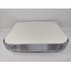 4 x Aluminium Foil Deep Rectangular Roasting Oven Baking Dish Tray + Cardboard Lid 32x26x7cm