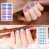 Nail Stickers, Iridescent Color, 3D Stick On Manicure Set, 8 Pieces, Ultra Thin, Adult Nail Stickers, Cute Nail Design, Butterfly, Mermaid, Floral Pattern, For Work, Casual Nail Decoration, For Beginners
