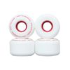 RICTA WHEEL DYNAMICS Unisex Clouds 86a Soft Cruiser Wheel, White Red, 57 mm UK