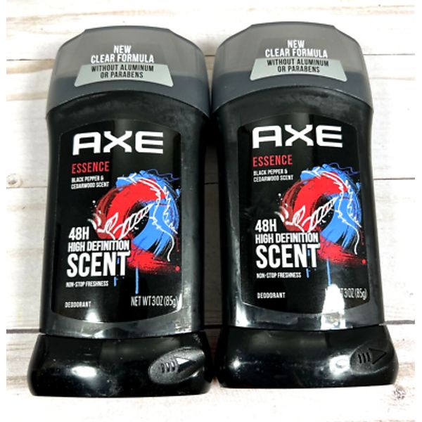 Axe Essence Black Pepper & Cedarwood High Definition Deodorant 3oz (Lot of 2)