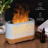 Earnest Living Essential Oil Diffuser Classic Flame Diffuser 200ml Timers Night Lights and Auto Off Function Home Office Humidifier Aromatherapy Diffusers for Essential Oils White