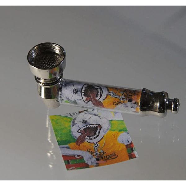 Tobacco Pipe Sticker Sleeve Snoop Dog One Hitter DM Service [For Tobacco & Dry Herbs]