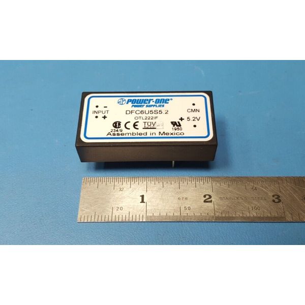 DC-DC CONVERTER, DFC6U5S5.2, POWER-ONE, INPUT 3.5-16VDC-OUTPUT 5.2V-1.2A  6W