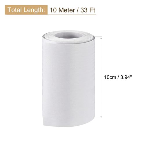 uxcell Wood Grain Tape, 3.94" x33 Ft Wall Paper Border Sticker Self-Adhesive Wood Grain Repair Patch for Wall Corner Table Door Sofa Furniture Home Decor (White)