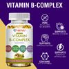 MENXI Vitamin B Complex 60 Capsules B1,B2,B3,B5,B6,B7,B9,B12, Immune Support