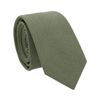 Kebocis Mens Solid Color Cotton Necktie Regular Tie for Men, Sage