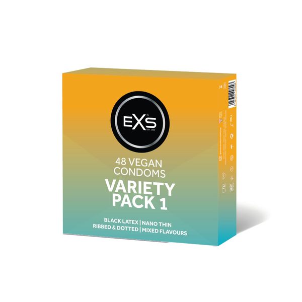 EXS | Mixed Variety Pack 1 | Maximize Fun & Pleasure | Vegan | 48 Pack