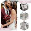 Unicra Bride Wedding Hair Pins Silver Flower Crystal Headpiece Bridal Rhinestone Hair Accessories for Women and Girls (Pack of 3) (Silver)
