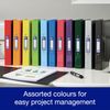 Oxford Premium A4 Ring Binder, Silver Single Folder, 25mm Capacity