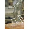 Gibson Holders 12-Pack 1PL Small Display Stand for Plates, Platters, Kitchenware, Artwork, Frames, & More - Clear Base/White Wire