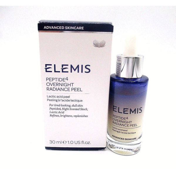 Elemis Peptide4 Overnight Radiance Lactic Acid Peel ~ 1 oz / 30 ml BNIB