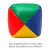 ELCOHO 7 Pack Beginners Juggling Balls Durable and Soft Easy Juggle Balls