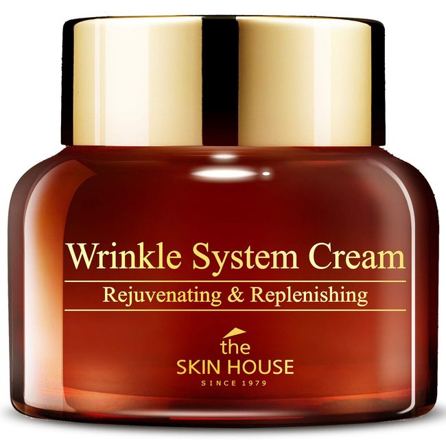 [THE SKIN HOUSE] Wrinkle System Cream 50 g (1.76 fl.oz) Korean Wrinkle Care Face Cream Moisturizer for Women, Intense Hydration with Squalane and Adenosine