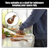 HINFHI 1 Piece Soup Spoon Stand, Wooden Tableware Stand, Kitchen Tools, Simple Tableware Stand, Dining Table Decorations.