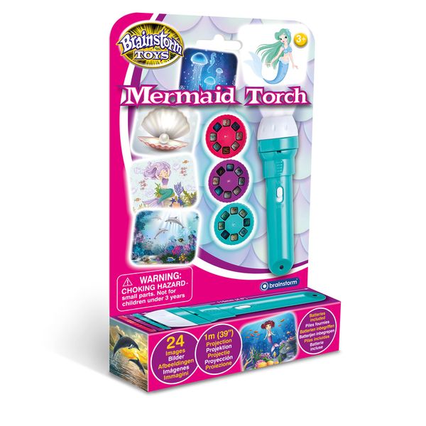 Brainstorm Toys Mermaid Flashlight and Projector with 24 Discs