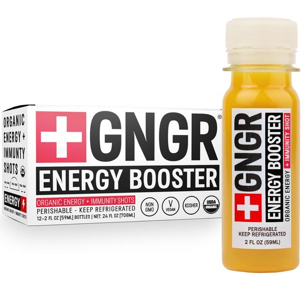 +GNGR Energy Booster & Immunity Shot, Cold-Pressed Ginger Shots with ...